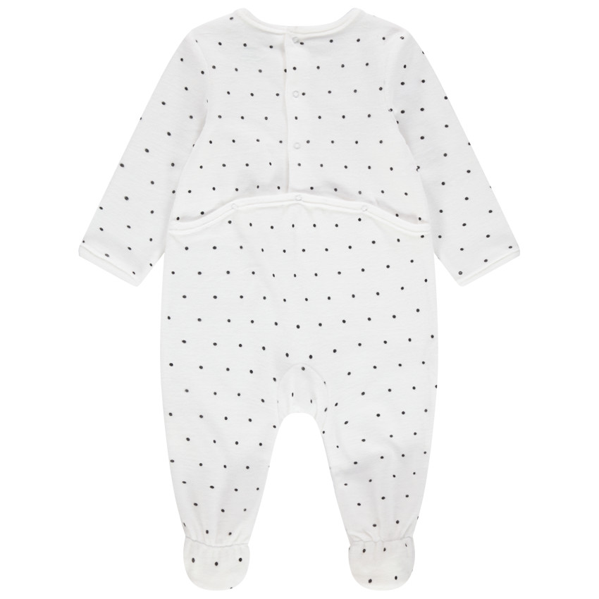 Dors-bien en velours à pois print Minnie Disney pour bébé fille 