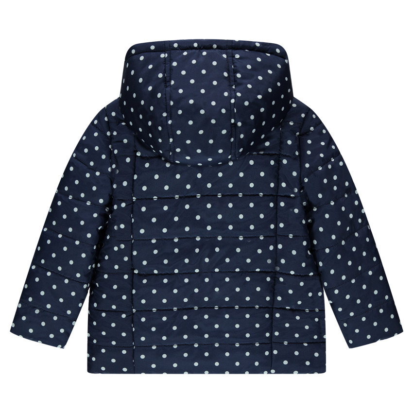 Doudoune réversible à pois all-over 