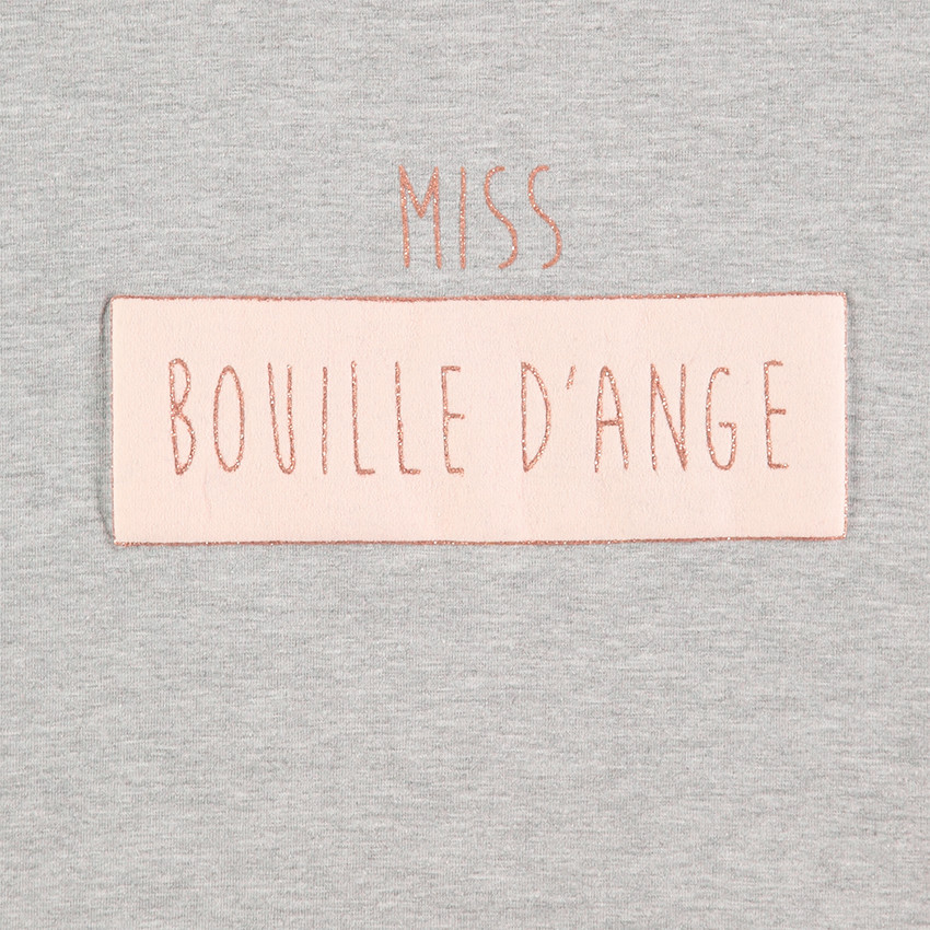 Tee-shirt manches longues en jersey avec message printé 