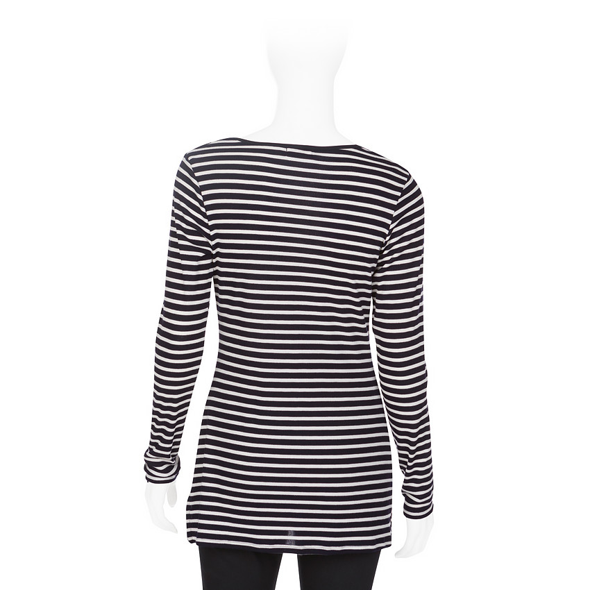 Tunique de grossesse manches longues rayée 
