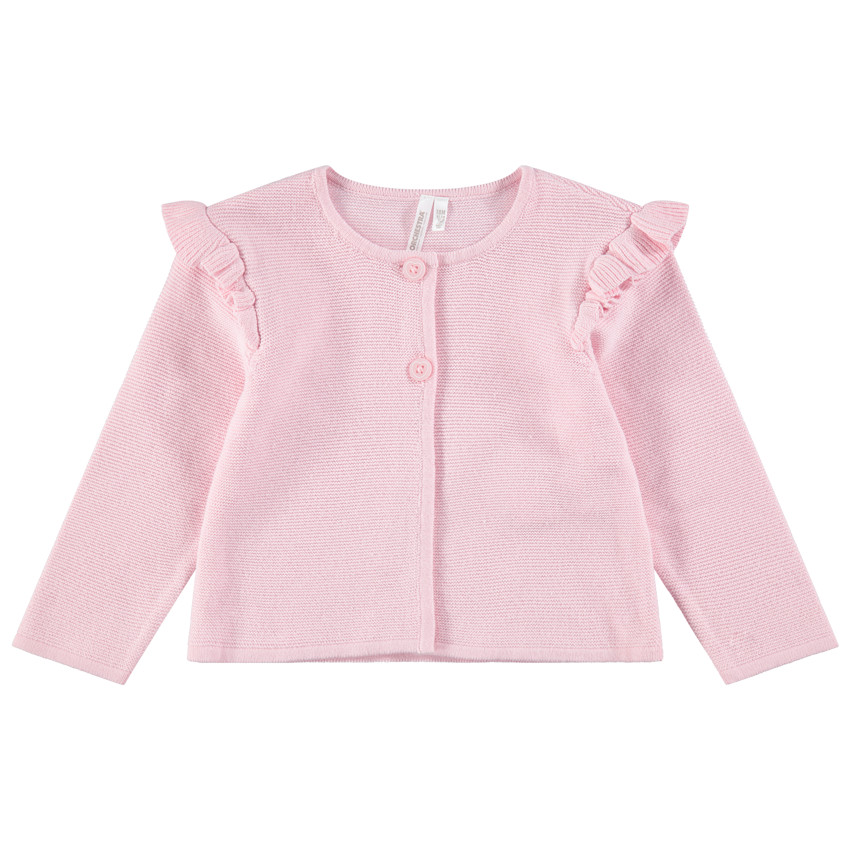 Gilet en tricot avec emmanchures volantées 