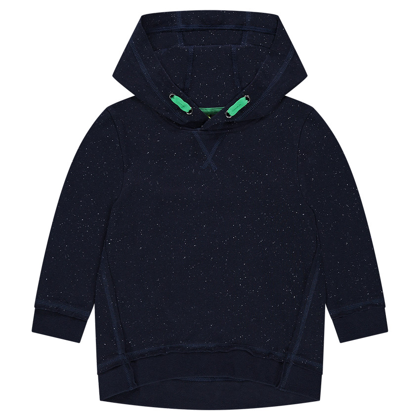 Sweat à capuche en molleton effet neps 