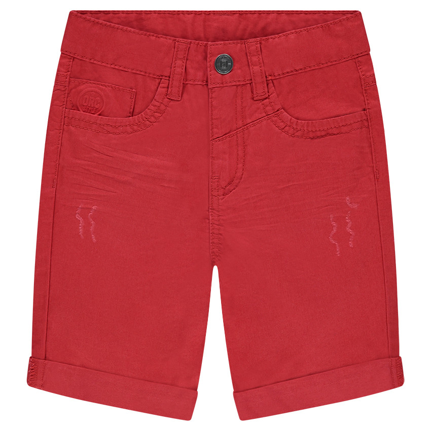 Bermuda en coton surteint effet crinkle 