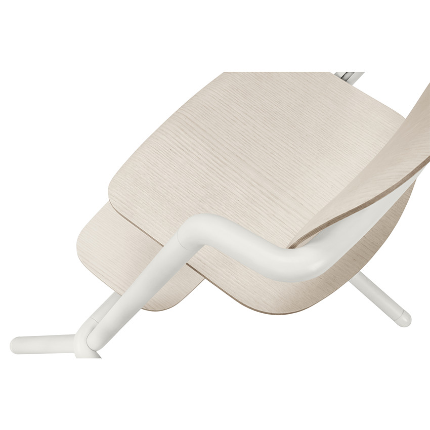 Chaise haute évolutive Lemo Wood - Porcelaine White 