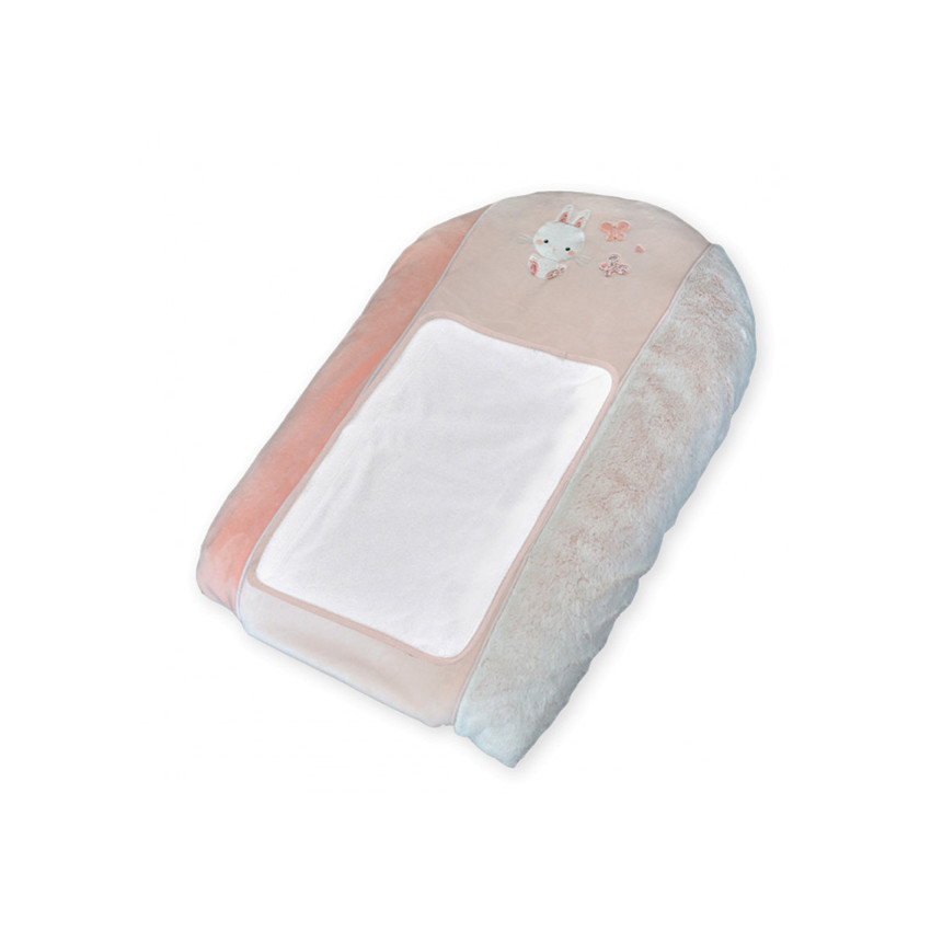 Matelas à langer + housse Lapidou - 50x75x10 cm – Rose 
