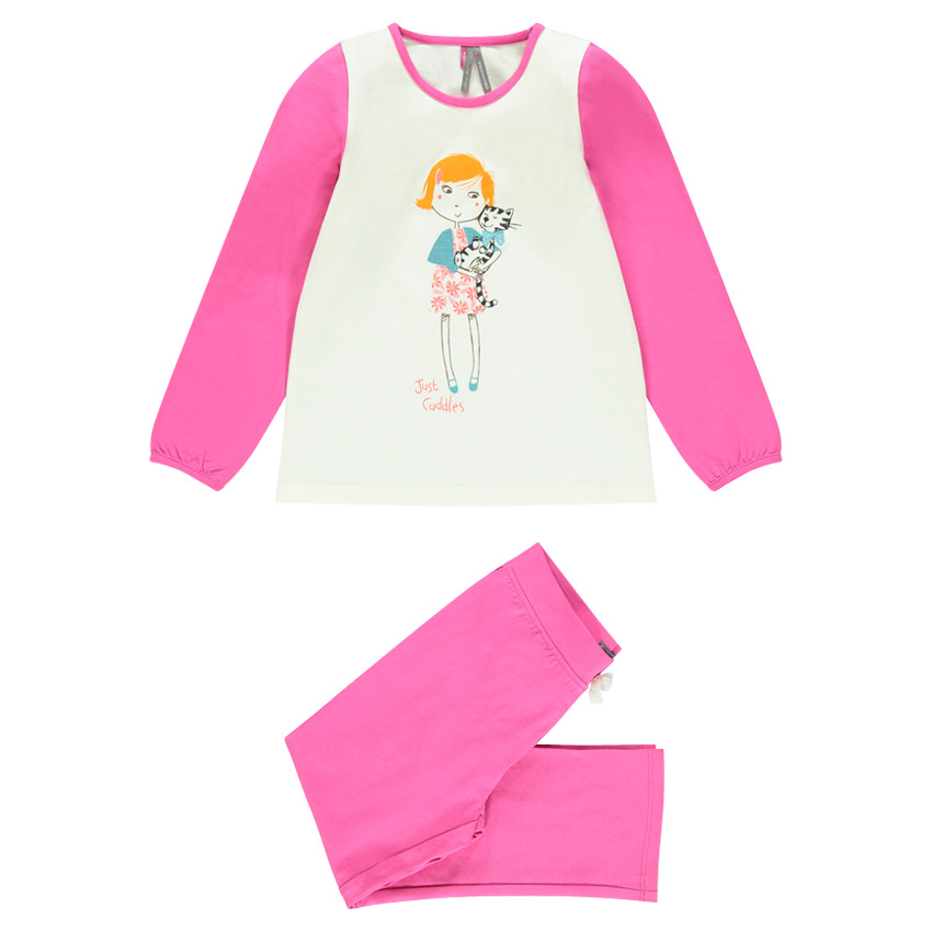 Pyjama long print fantaisie 