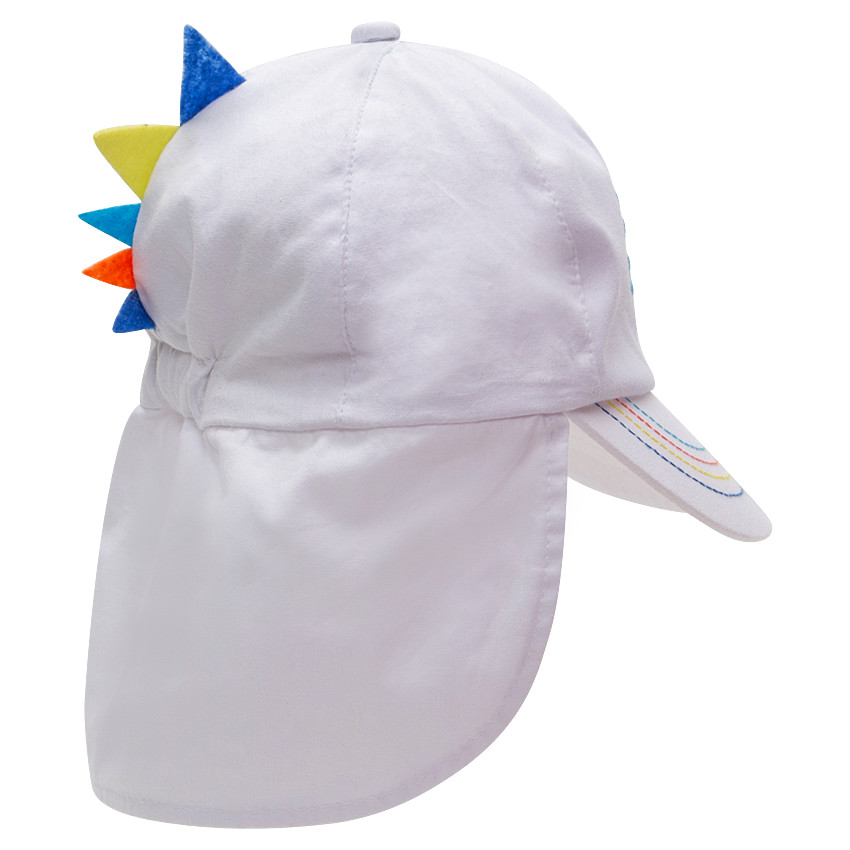 Casquette avec protège nuque et print Smiley 