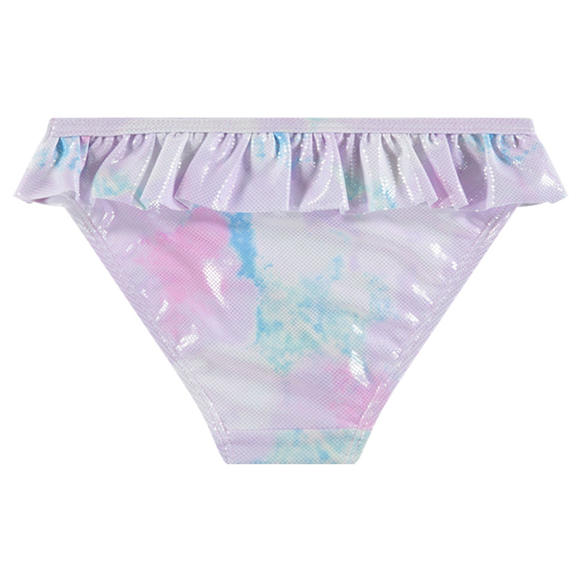 Maillot de bain 2 pièces iridescent avec volants 