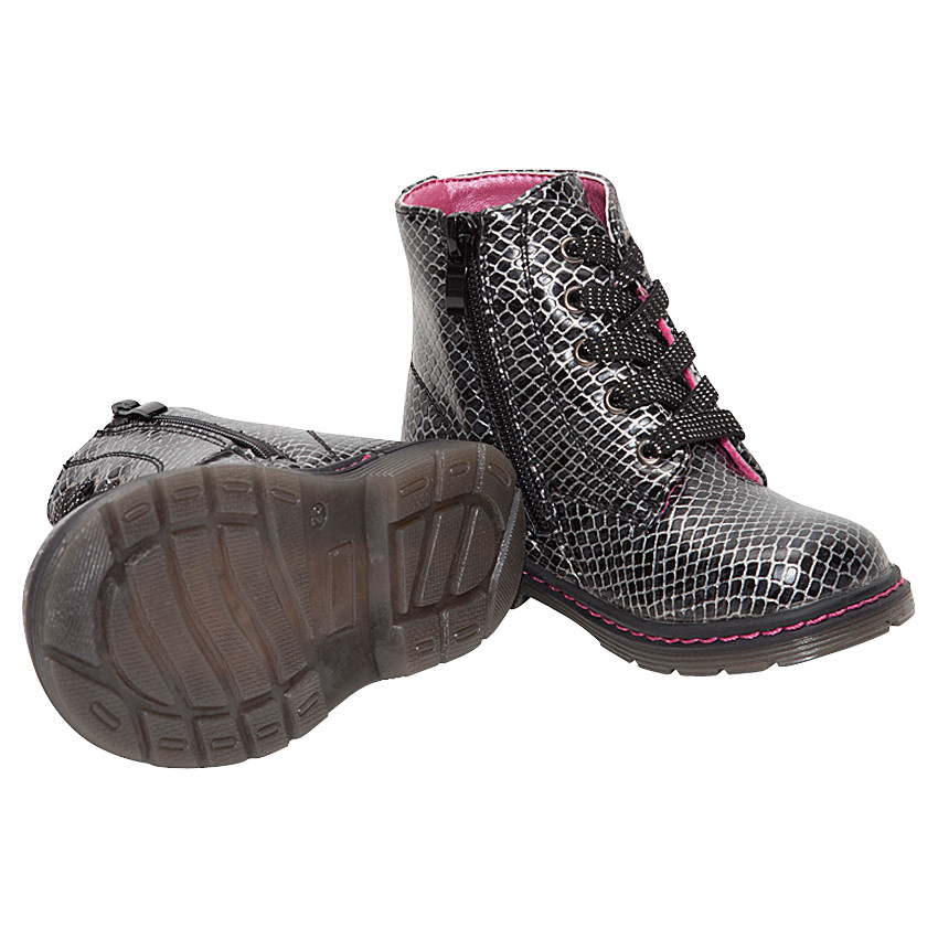 Bottillons imprimés effet serpent avec étoile en sequins 