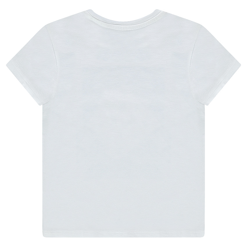 Tee-shirt manches courtes en jersey avec print fantaisie 