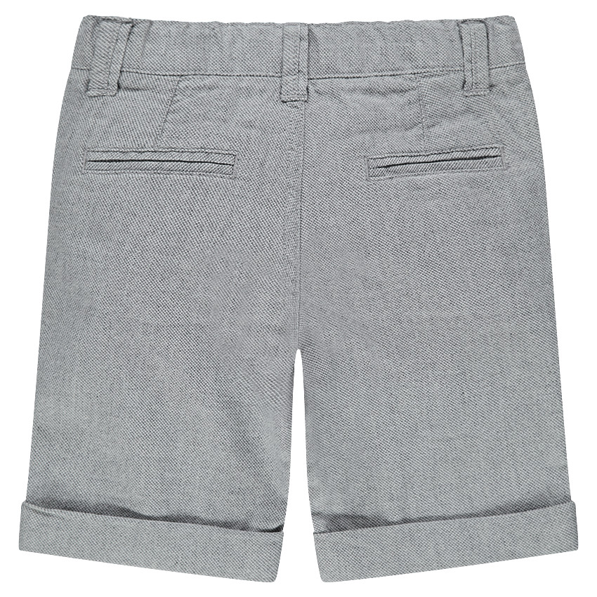 Bermuda en coton fantaisie chiné 