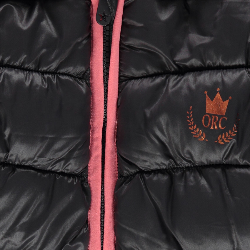 Doudoune matelassée ouatinée à capuche doublée micropolaire 