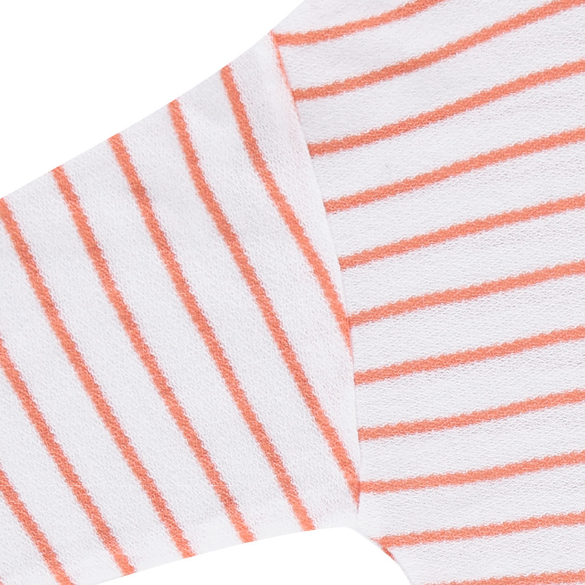 Junior - Tee-shirt manches longues style marinière avec print 