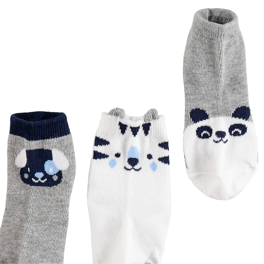 Lot de 3 paires de chaussettes motifs panda 