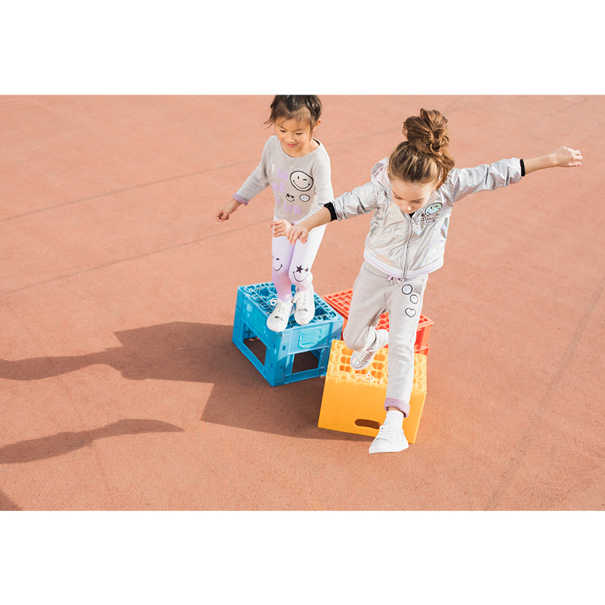 Pantalon de jogging en molleton avec badges Smiley 