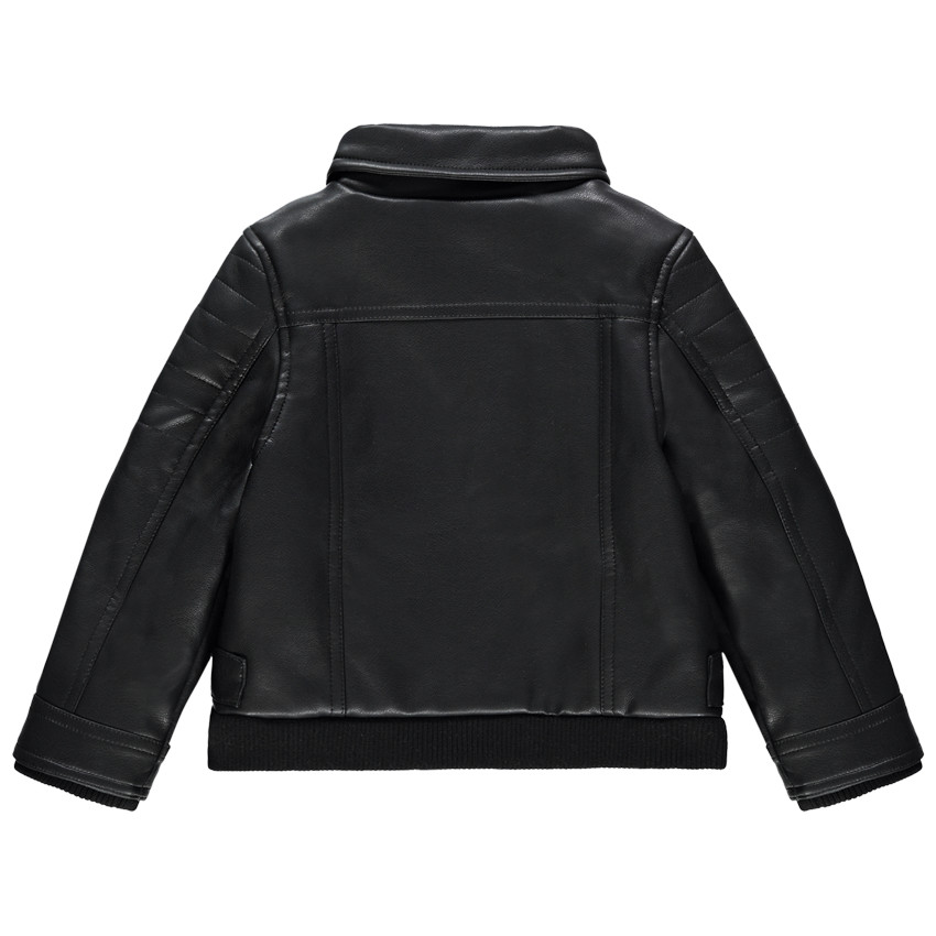 Perfecto en simili cuir doublé jersey 