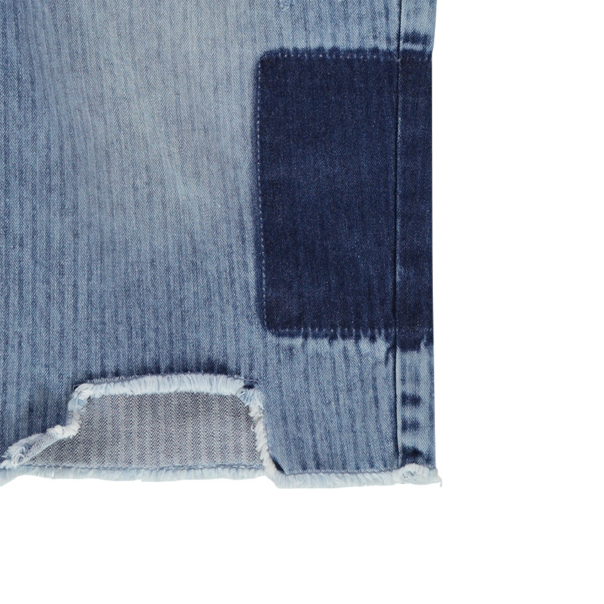 Junior - Salopette en denim fantaisie avec déchirures 