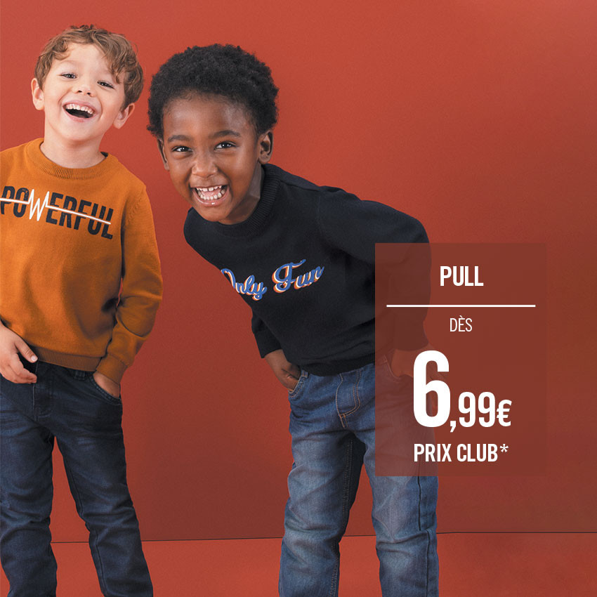 Pull en tricot avec message printé 