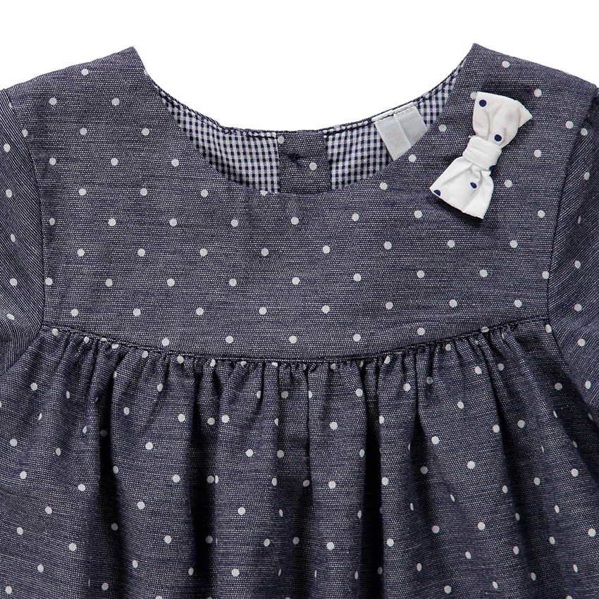 Tunique à pois all-over et manches volantées 
