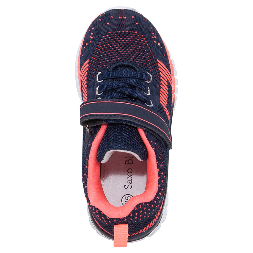 Baskets basses fantaisie avec scrath et lacets élastiques 