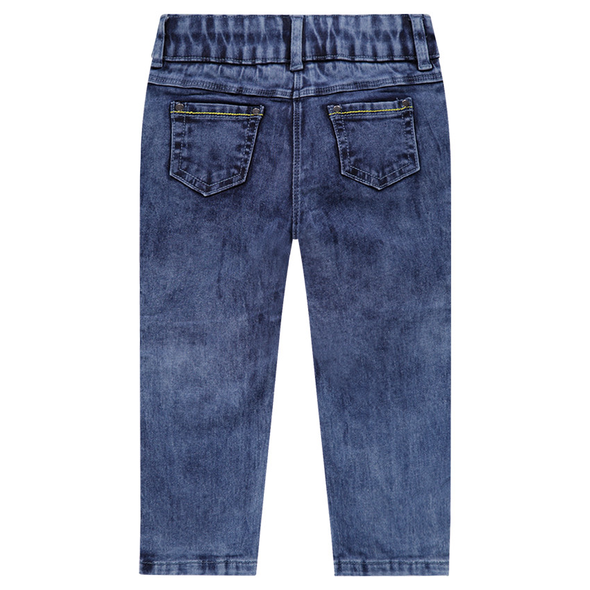 Pantacourt en jeans avec badges brodés Minnie Disney 