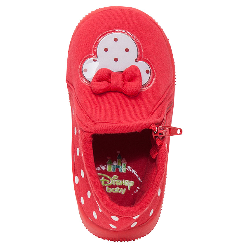 Chaussons en jersey avec patch plastifié Disney Minnie 