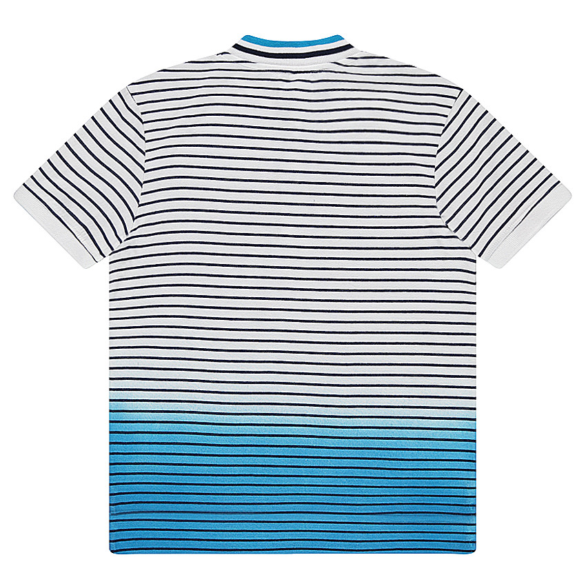 Junior - Polo manches courtes en jersey effet tie and dye avec col zippé 