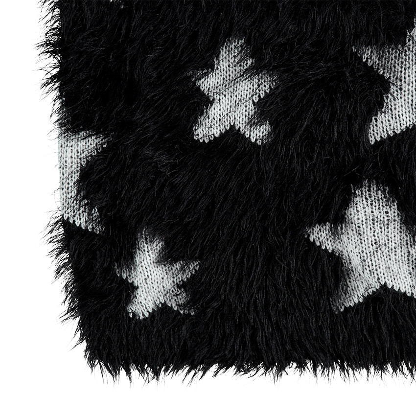 Junior - Pull en tricot poil avec étoiles contrastées all-over 