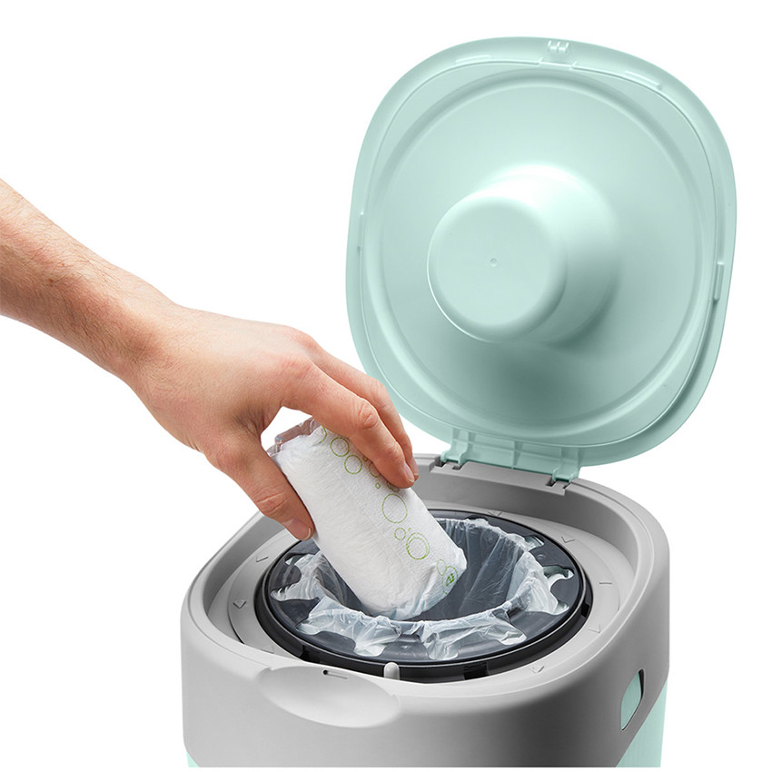 Poubelle à couches Twist & Click - Vert 