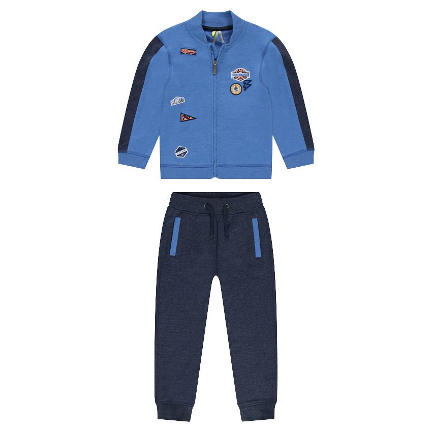 Jogging en molleton avec badges patchés 