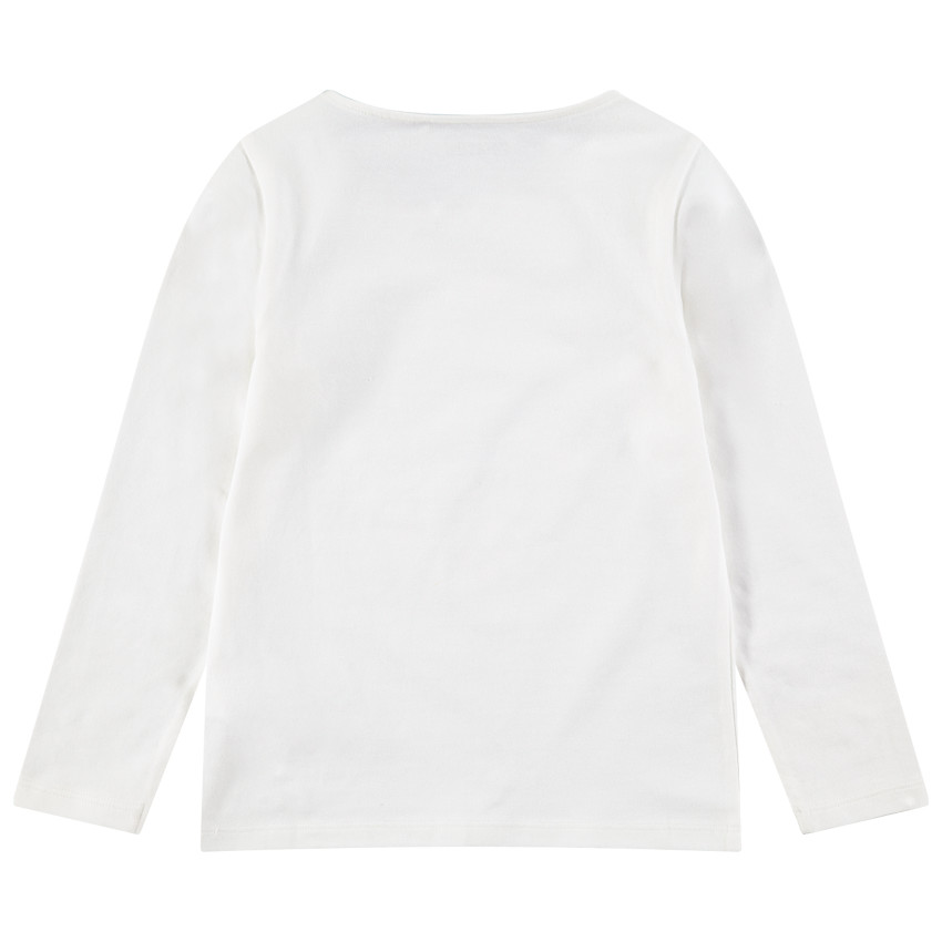 Tee-shirt manches longues en jersey avec message printé 