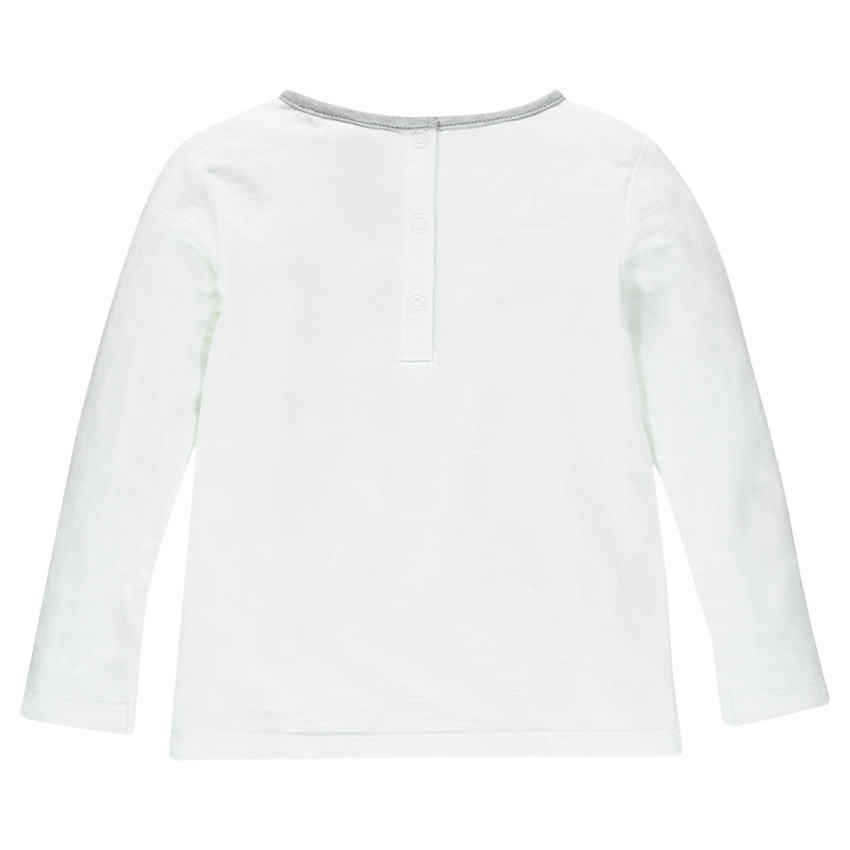 Tee-shirt manches longues avec print fillette fantaisie 
