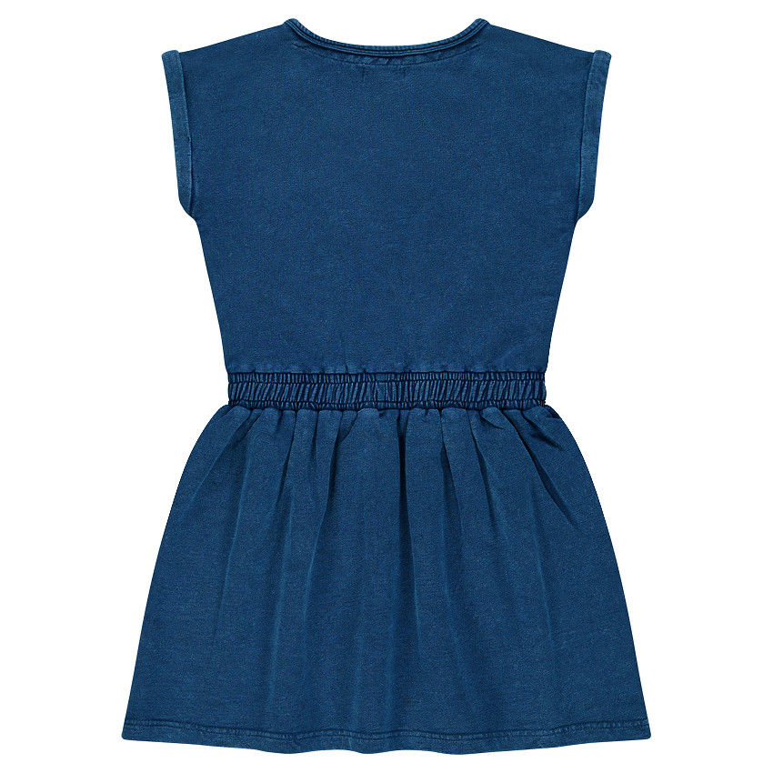 Junior - Robe manches courtes en molleton slub  