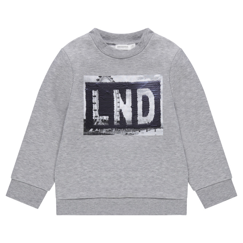Sweat en molleton avec motif en sequins magiques 