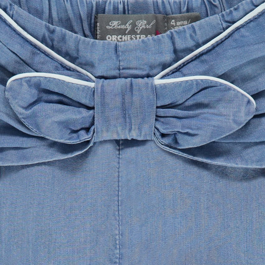 Short en Tencel avec noeud fixe 