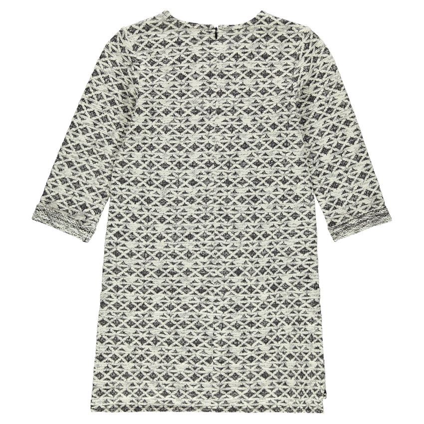 Junior - Robe en molleton fantaisie manches 3/4 