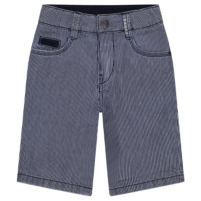Bermuda rayé en coton 