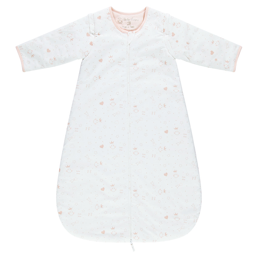 Turbulette en popeline avec manches amovibles Smiley  