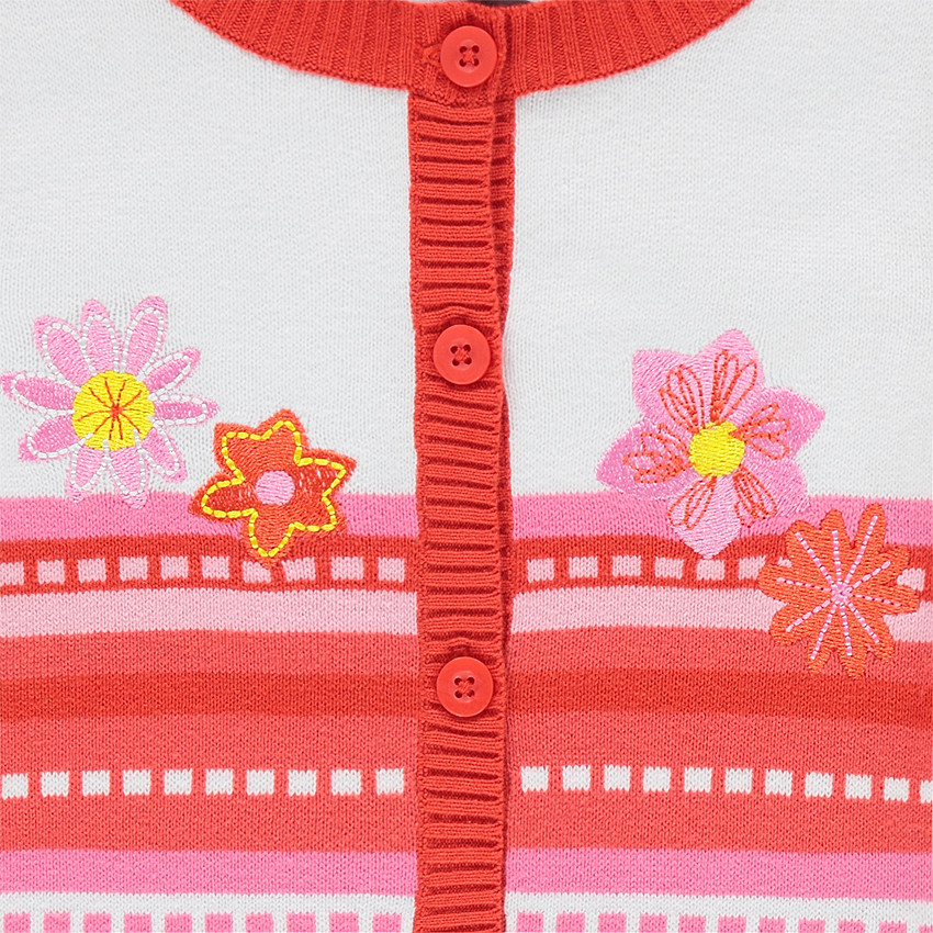 Gilet en tricot avec motif jaquard all-over 