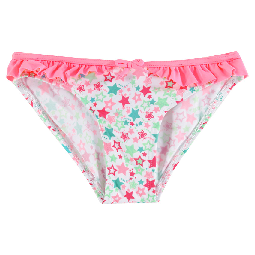 Culotte de bain à volant et imprimé étoiles 