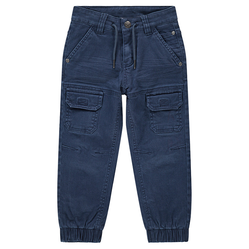 Pantalon surteint avec poches et chevilles élastiquées 