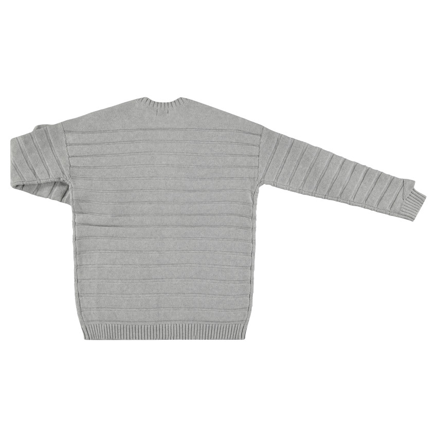 Junior - Gilet en tricot reliéfé avec poches plaquées 