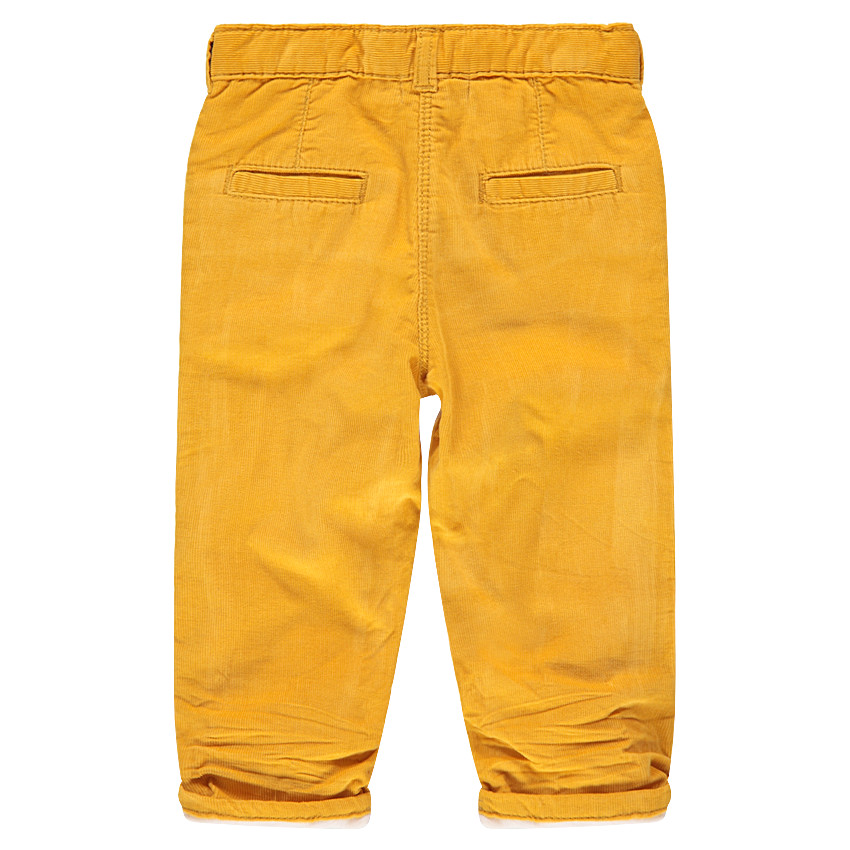 Pantalon en velours côtelé avec nuage brodé 