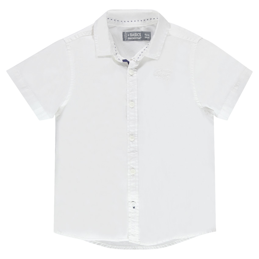 Chemise manches courtes unie  