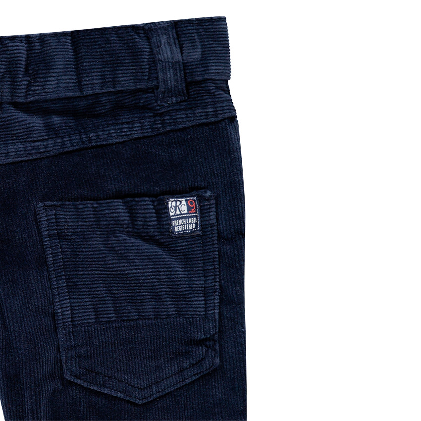 Pantalon en velours 1000 raies uni 