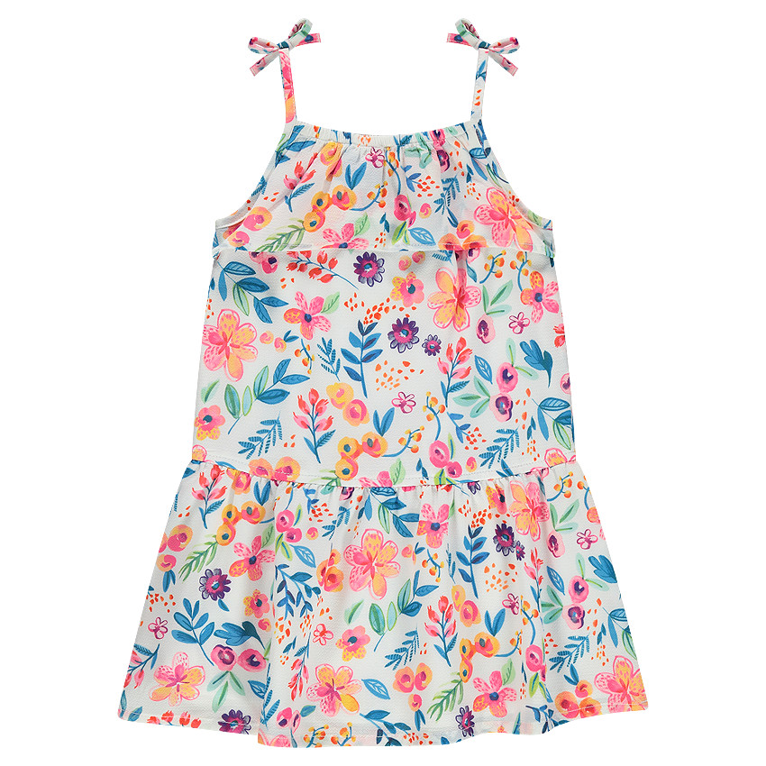 Robe volantée avec imprimé fleuri 