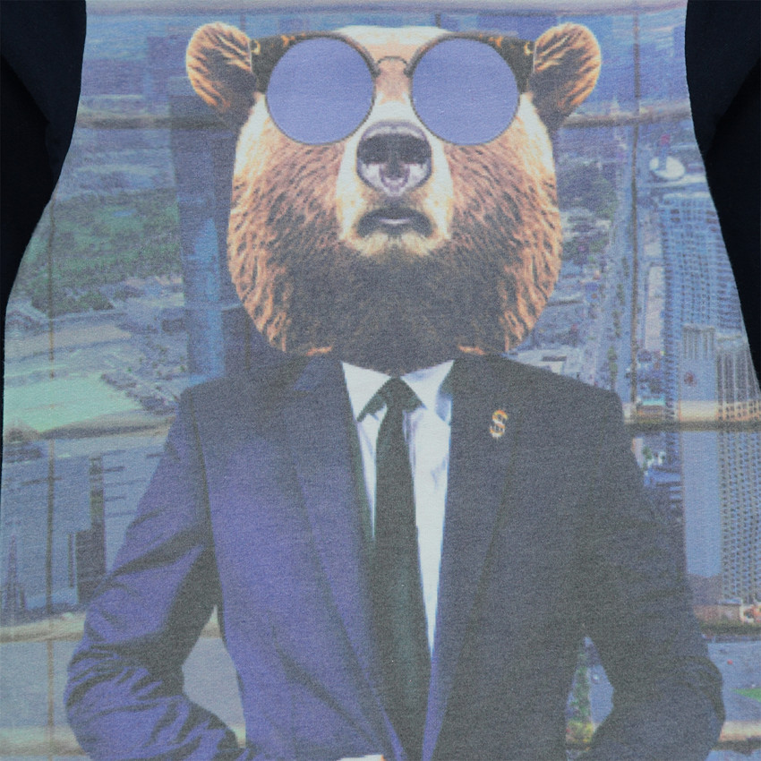 Junior - Tee-shirt manches longues print Ours 