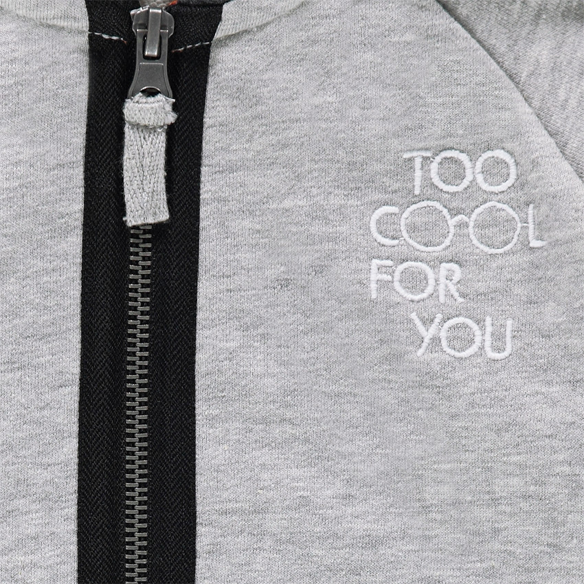 Gilet en molleton effet 2 en 1 avec inscription brodée 