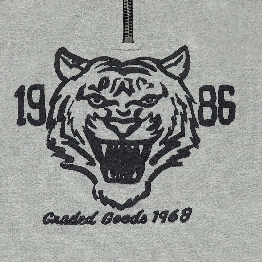 Sweat à capuche en molleton avec tigre printé 