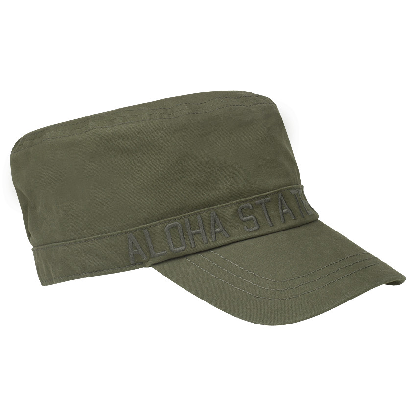 Casquette en twill unie avec inscriptions brodées 